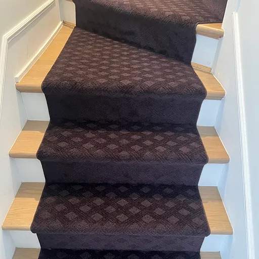 Brown brocade carpet in MI